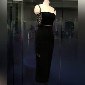 French Connection Fitted Dress with open lace